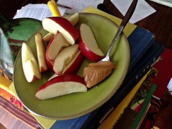 Peanut Butter, Apple and Books