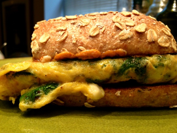 Spinach Omelette Panino