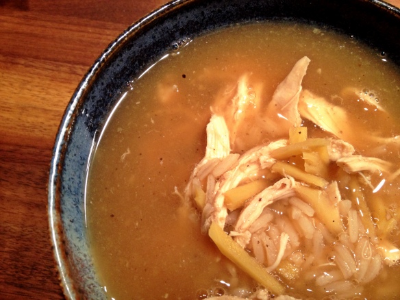 Gingered Chicken Soup with Rice