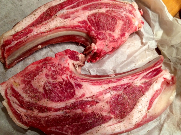 Mutton Shoulder Chops, Raw